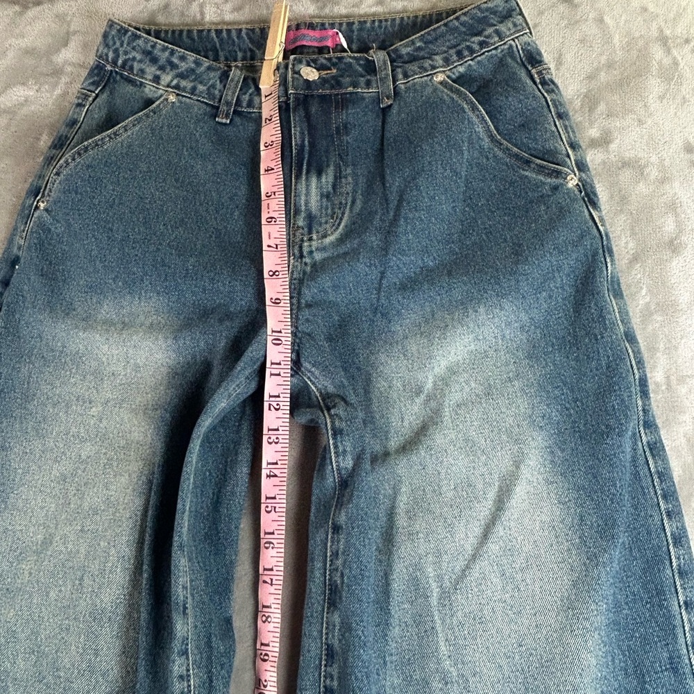 Edikted supper baggy wide leg denim jeans - Picture 11 of 15